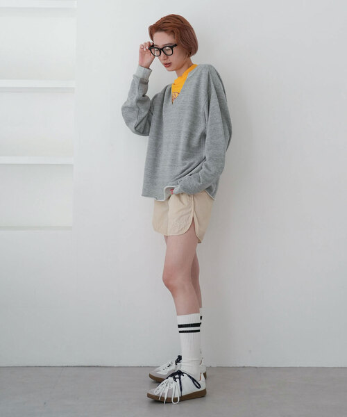 SLOBE citron.(スローブシトロン)の「《WEB限定》SLOBE citron.ナイロンショートパンツ(その他パンツ・レディース・グリーン/ベージュ・FREE)」の5枚目の写真