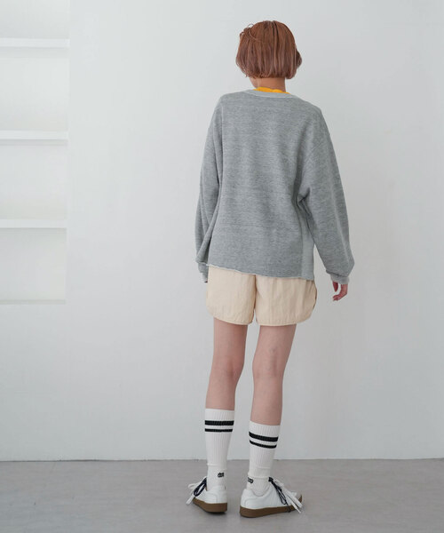 SLOBE citron.(スローブシトロン)の「《WEB限定》SLOBE citron.ナイロンショートパンツ(その他パンツ・レディース・グリーン/ベージュ・FREE)」の7枚目の写真