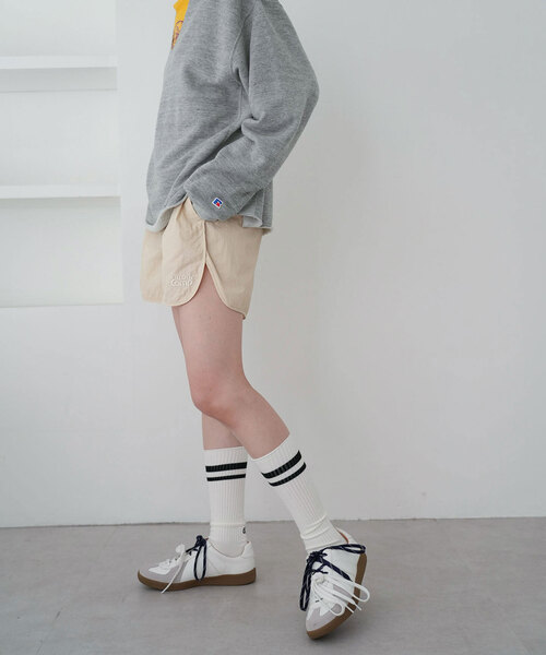 SLOBE citron.(スローブシトロン)の「《WEB限定》SLOBE citron.ナイロンショートパンツ(その他パンツ・レディース・グリーン/ベージュ・FREE)」の8枚目の写真