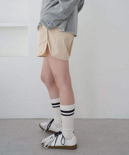 SLOBE citron.(スローブシトロン)の「《WEB限定》SLOBE citron.ナイロンショートパンツ(その他パンツ・レディース・グリーン/ベージュ・FREE)」の10枚目の写真
