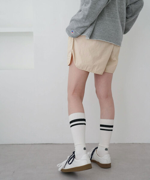 SLOBE citron.(スローブシトロン)の「《WEB限定》SLOBE citron.ナイロンショートパンツ(その他パンツ・レディース・グリーン/ベージュ・FREE)」の11枚目の写真