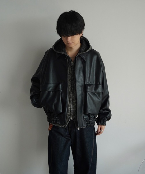 ARTIFICIAL GRAIN SHORT BLOUSON（ブルゾン）｜WYM LIDNM（ウィム バイ