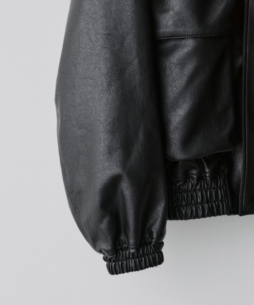 WYM ウィム ARTIFICIAL GRAIN SHORT BLOUSON セール】ARTIFICIAL GRAIN SHORT BLOUSON（ブルゾン）｜WYM