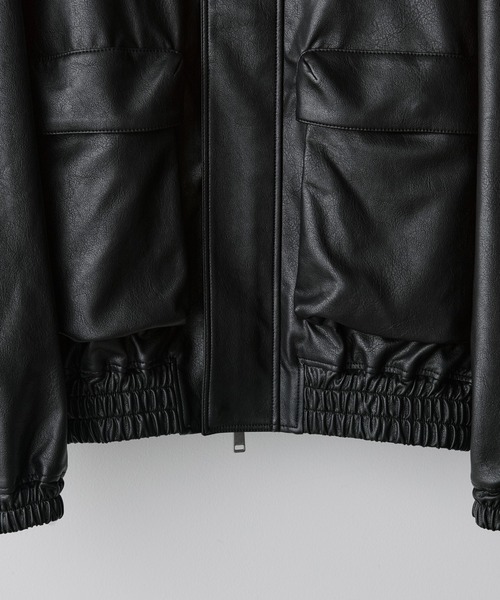 セール】ARTIFICIAL GRAIN SHORT BLOUSON（ブルゾン）｜WYM