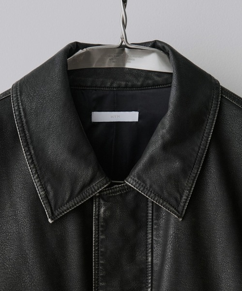 セール】ARTIFICIAL GRAIN SHORT BLOUSON（ブルゾン）｜WYM