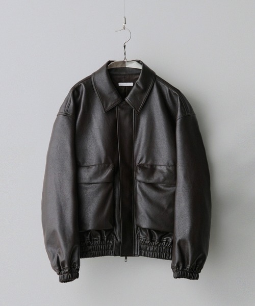 セール】ARTIFICIAL GRAIN SHORT BLOUSON（ブルゾン）｜WYM