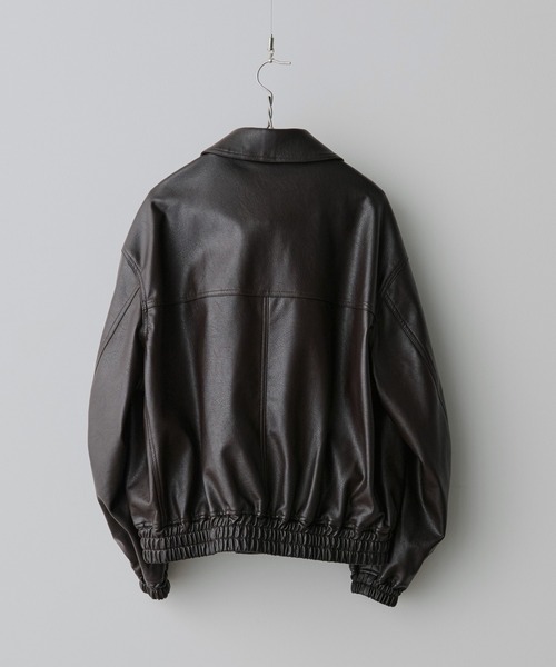 セール】ARTIFICIAL GRAIN SHORT BLOUSON（ブルゾン）｜WYM