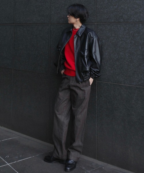 セール】ARTIFICIAL GRAIN SHORT BLOUSON（ブルゾン）｜WYM LIDNM
