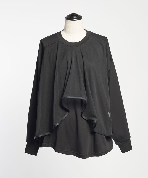 gomme(ゴム)の「ファインスムース FダブルT(Tシャツ/カットソー・レディース・チャコールグレー/ブラック・MEDIUM)」の11枚目の写真