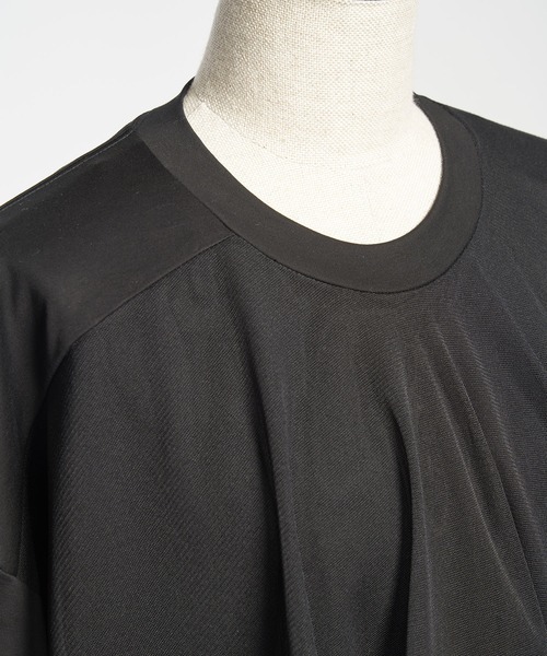 gomme(ゴム)の「ファインスムース FダブルT(Tシャツ/カットソー・レディース・チャコールグレー/ブラック・MEDIUM)」の15枚目の写真