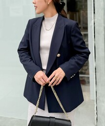 NOLLEY’S Sophi | ◇【WEB限定サイズあり】《セットアップ対応》ウール混ウォッシャブルダブルジャケット(テーラードジャケット)