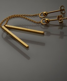 YArKA（ヤーカ）の「【YArKA/ヤーカ】surface processing square stick earring(pierce)[ftdtf11] / 表面加工四角スティックパーツピアス（ピアス（両耳用））」