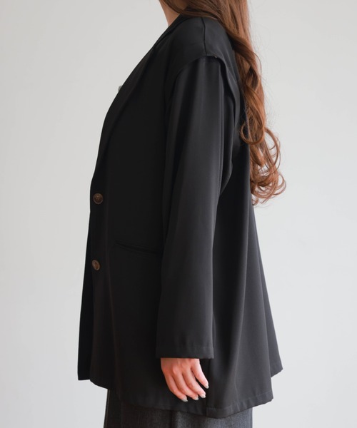 PURE BRIGHT（ピュアブライト）の「３WAYテーラードジャケット（テーラードジャケット・レディース・ベージュ/ブラック・FREE）」の22枚目の写真