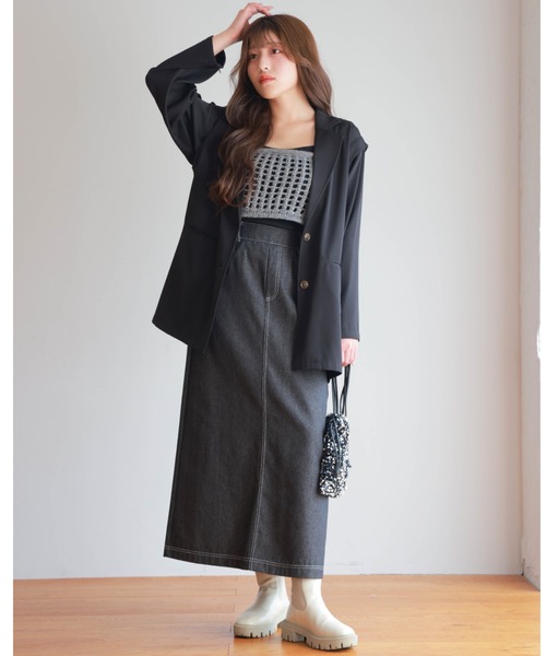 PURE BRIGHT（ピュアブライト）の「３WAYテーラードジャケット（テーラードジャケット・レディース・ベージュ/ブラック・FREE）」の4枚目の写真