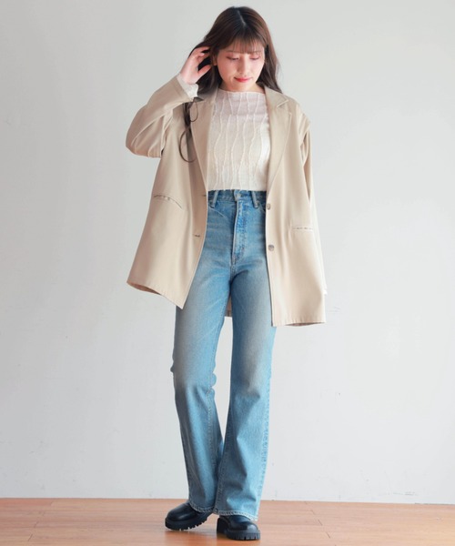 PURE BRIGHT（ピュアブライト）の「３WAYテーラードジャケット（テーラードジャケット・レディース・ベージュ/ブラック・FREE）」の14枚目の写真