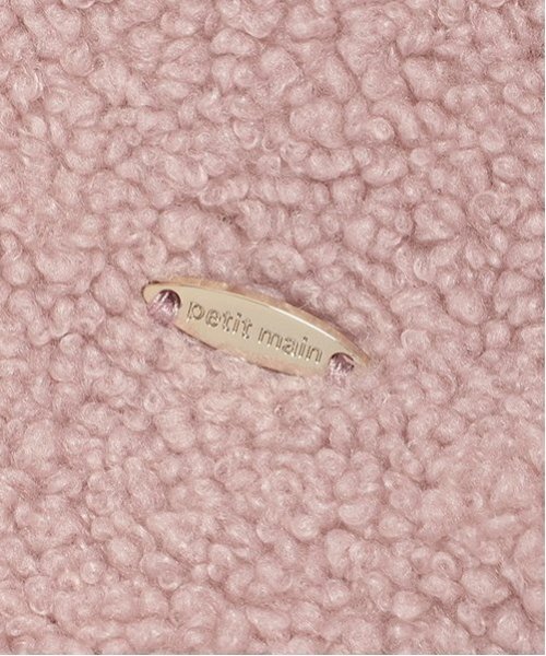 petit main（プティマイン）の「【リンク】ボアジップ羽織り(キッズ)（ノーカラージャケット・キッズ・アイボリー/ピンク/チャコール・80ｃｍ/90cm/100cm/110cm/120cm/130cm）」の7枚目の写真