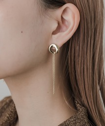 SMELLY | メタルタッセルロングピアス(ピアス（両耳用）)