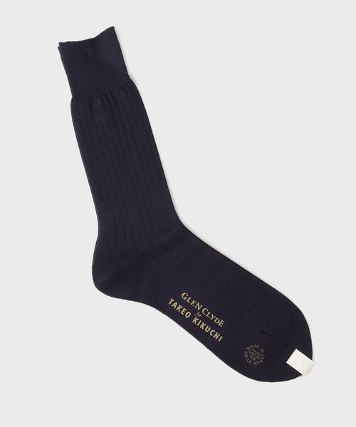 TAKEO KIKUCHI（タケオキクチ）の「【THE FLAGSHIP】シーアイランドコットン ソックス（ソックス/靴下・メンズ・ブラック/ホワイト/モスグリーン/ブルー系その他/イエロー系その他/ワインレッド/ダークブラウン・00）」の6枚目の写真