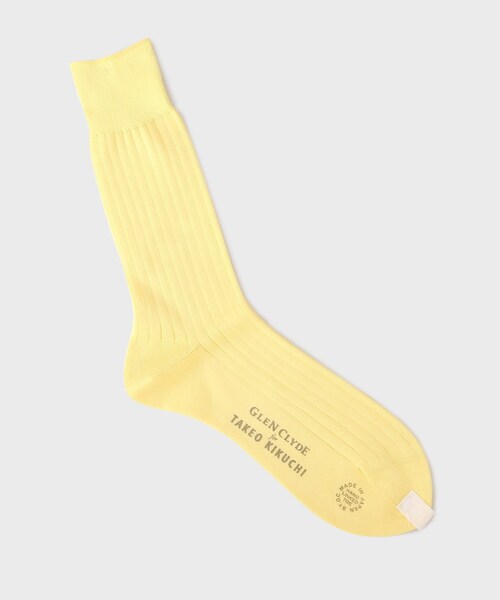 TAKEO KIKUCHI（タケオキクチ）の「【THE FLAGSHIP】シーアイランドコットン ソックス（ソックス/靴下・メンズ・ブラック/ホワイト/モスグリーン/ブルー系その他/イエロー系その他/ワインレッド/ダークブラウン・00）」の8枚目の写真