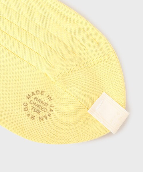 TAKEO KIKUCHI（タケオキクチ）の「【THE FLAGSHIP】シーアイランドコットン ソックス（ソックス/靴下・メンズ・ブラック/ホワイト/モスグリーン/ブルー系その他/イエロー系その他/ワインレッド/ダークブラウン・00）」の9枚目の写真