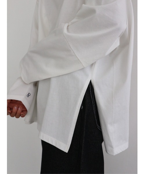 TRUNC(トランクエイティーエイト)の「Simple Long Sleeve TEE(Tシャツ/カットソー・レディース・アイボリー/ブラック・FREE)」の10枚目の写真
