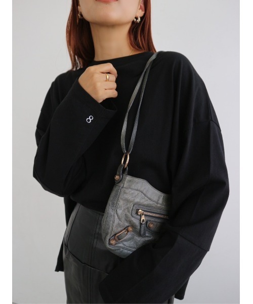 TRUNC(トランクエイティーエイト)の「Simple Long Sleeve TEE(Tシャツ/カットソー・レディース・アイボリー/ブラック・FREE)」の14枚目の写真