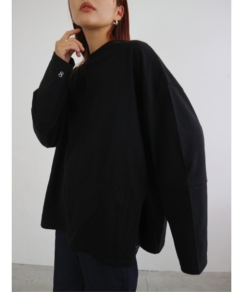 TRUNC(トランクエイティーエイト)の「Simple Long Sleeve TEE(Tシャツ/カットソー・レディース・アイボリー/ブラック・FREE)」の16枚目の写真