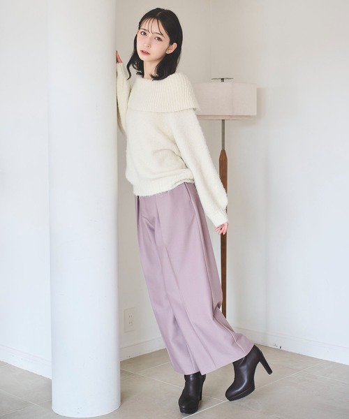 31 Sons de mode(トランテアン ソン ドゥ モード)の「ウエストフリルワイドパンツ(その他パンツ・レディース・ブルー/ブラウン系その他・36/38)」の10枚目の写真