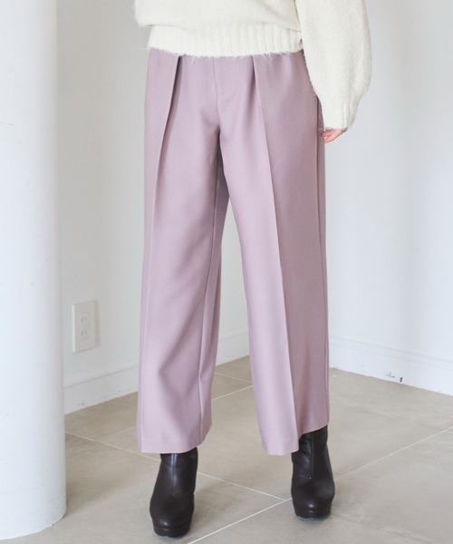 31 Sons de mode(トランテアン ソン ドゥ モード)の「ウエストフリルワイドパンツ(その他パンツ・レディース・ブルー/ブラウン系その他・36/38)」の9枚目の写真