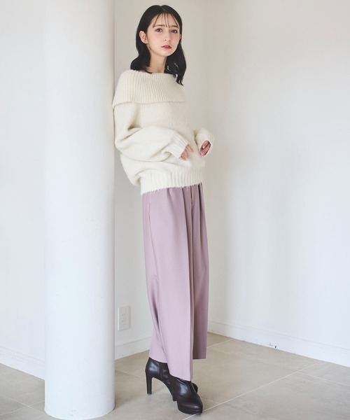 31 Sons de mode(トランテアン ソン ドゥ モード)の「ウエストフリルワイドパンツ(その他パンツ・レディース・ブルー/ブラウン系その他・36/38)」の11枚目の写真