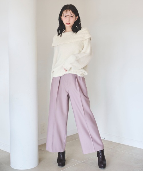 31 Sons de mode(トランテアン ソン ドゥ モード)の「ウエストフリルワイドパンツ(その他パンツ・レディース・ブルー/ブラウン系その他・36/38)」の13枚目の写真