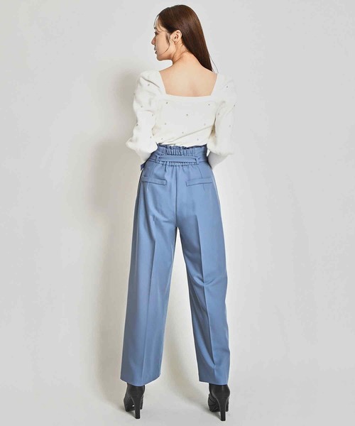 31 Sons de mode(トランテアン ソン ドゥ モード)の「ウエストフリルワイドパンツ(その他パンツ・レディース・ブルー/ブラウン系その他・36/38)」の17枚目の写真