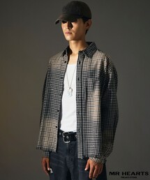FREAK'S STORE（フリークスストア）の「限定展開 MR HEARTS/ミスターハーツ BLEACH CHECK LONG SLEEVE SHIRTS（シャツ/ブラウス）」