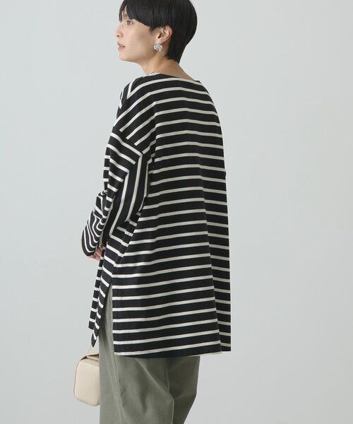 セール】ボーダーカットBIGプルオーバー（Tシャツ/カットソー