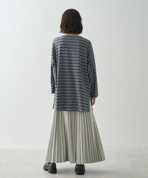 セール】ボーダーカットBIGプルオーバー（Tシャツ/カットソー