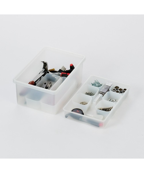 ポリプロピレン 収納ボックス 小 約幅25×奥行37×高さ16cm