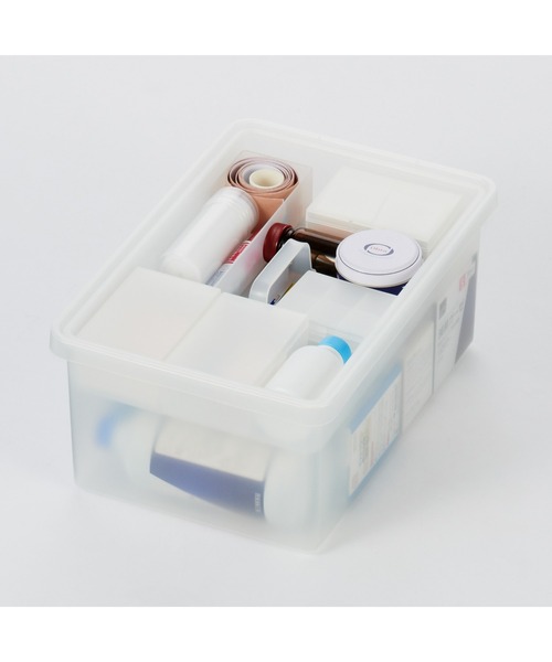 ポリプロピレン 収納ボックス 小 約幅25×奥行37×高さ16cm