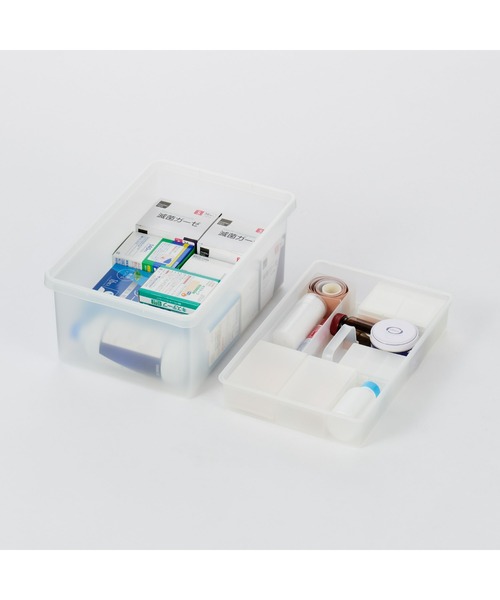 ポリプロピレン 収納ボックス 小 約幅25×奥行37×高さ16cm