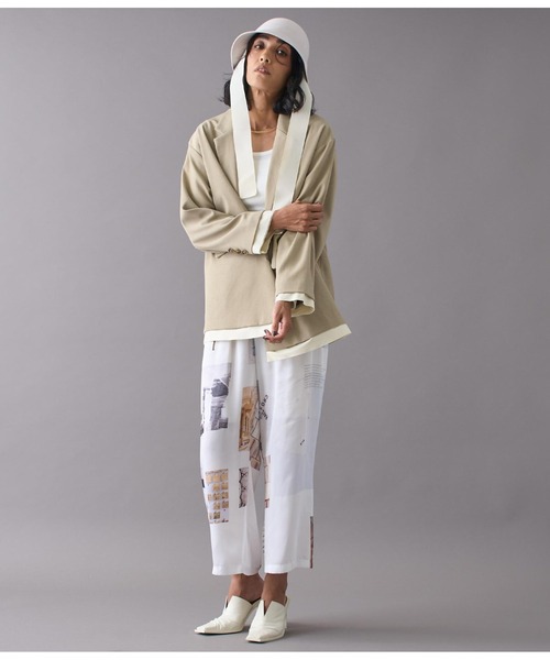 Settimissimo（セッティミッシモ）の「オーストラリアウールロングリボンハット（ハット・レディース・ブラック/アイボリー・FREE）」の6枚目の写真