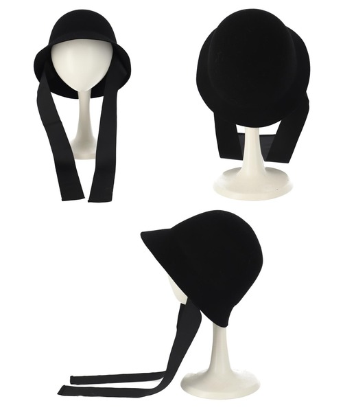 Settimissimo（セッティミッシモ）の「オーストラリアウールロングリボンハット（ハット・レディース・ブラック/アイボリー・FREE）」の14枚目の写真