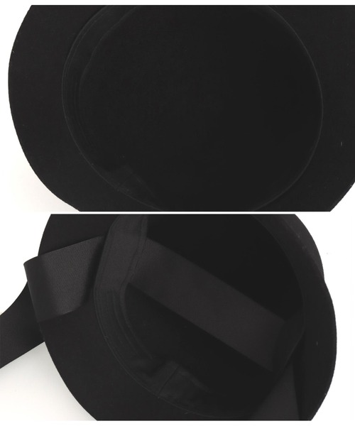 Settimissimo（セッティミッシモ）の「オーストラリアウールロングリボンハット（ハット・レディース・ブラック/アイボリー・FREE）」の15枚目の写真