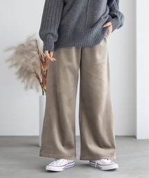 nAvy 温℃ 裏ベロア あったか セミワイドパンツ