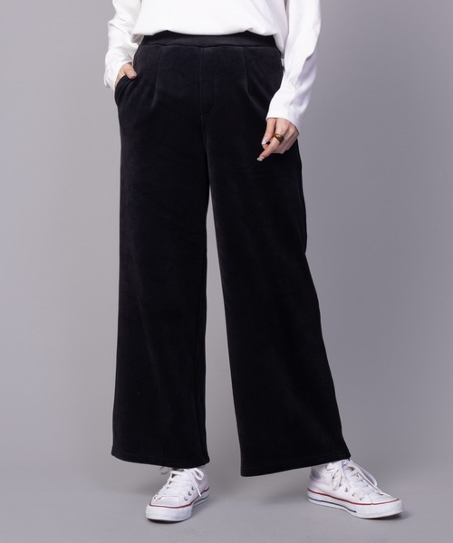 NAVY(ネイビー)の「nAvy 温℃ 裏ベロア あったか セミワイドパンツ(その他パンツ・レディース・ブラウン/ベージュ/ブラック・M/L)」の10枚目の写真