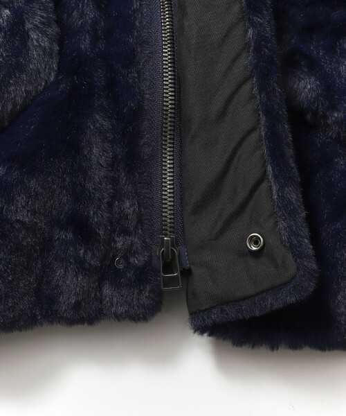 VACHEMENT（ヴァシュモン）の「VACHEMENT/ヴァシュモン エコファーブルゾン / VJ-21-009（マウンテンパーカー・レディース・ブラウン/ネイビー・ﾌﾘ-）」の7枚目の写真