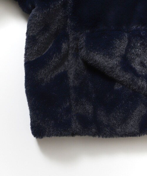 VACHEMENT（ヴァシュモン）の「VACHEMENT/ヴァシュモン エコファーブルゾン / VJ-21-009（マウンテンパーカー・レディース・ブラウン/ネイビー・ﾌﾘ-）」の11枚目の写真