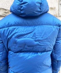 撥水 バックステッチ スタンドカラー フーデッドダウンジャケット