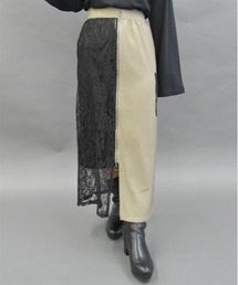 axes femme | ジップ付レースタイトスカート(スカート)