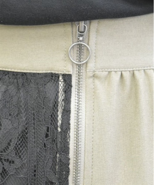 axes femme(アクシーズファム)の「ジップ付レースタイトスカート(スカート・レディース・ブラック/ホワイト/ベージュ・FREE)」の9枚目の写真