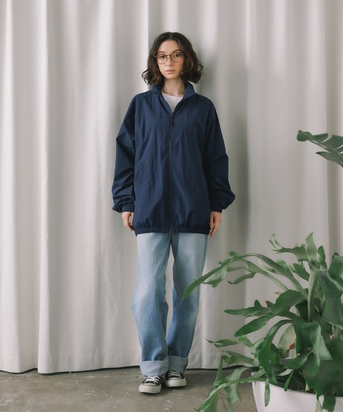 【セール】【UNITED ATHLE】コットンライク ナイロン トレーニング スタンドカラー ジャケット ジップブルゾン（裏地付）（ブルゾン）｜United Athle（ユナイテッドアスレ）