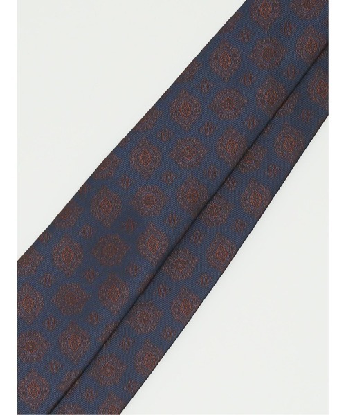 Alexander Julian（アレキサンダージュリアン）の「アレキサンダージュリアン シルク混 ネクタイ＆タイバーセット クリップ小紋（ネクタイ・メンズ・ワインレッド/ネイビー・FREE）」の11枚目の写真